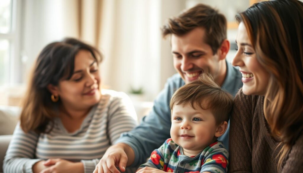 A family looking relieved and supported after accessing respite care for autism in the UK A family looking relieved and supported after accessing respite care for autism in the UK