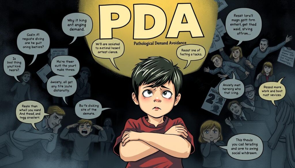 PDA core characteristics and behavioural patterns